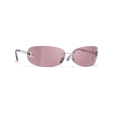 Sunglasses Chanel Silver in Metal 